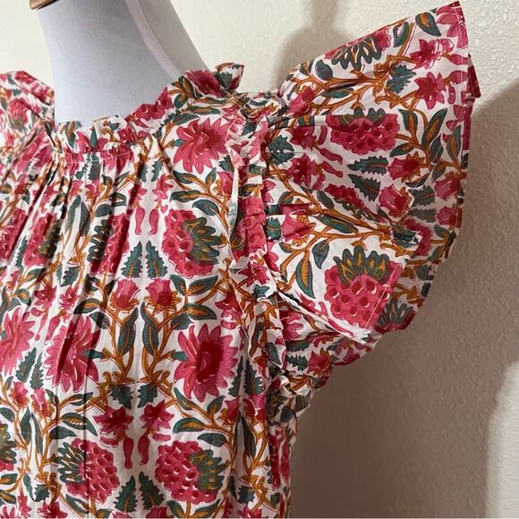 Caroline Constas NY Pink floral Strawberry mini shift swing dress NEW Medium - Picture 2 of 10